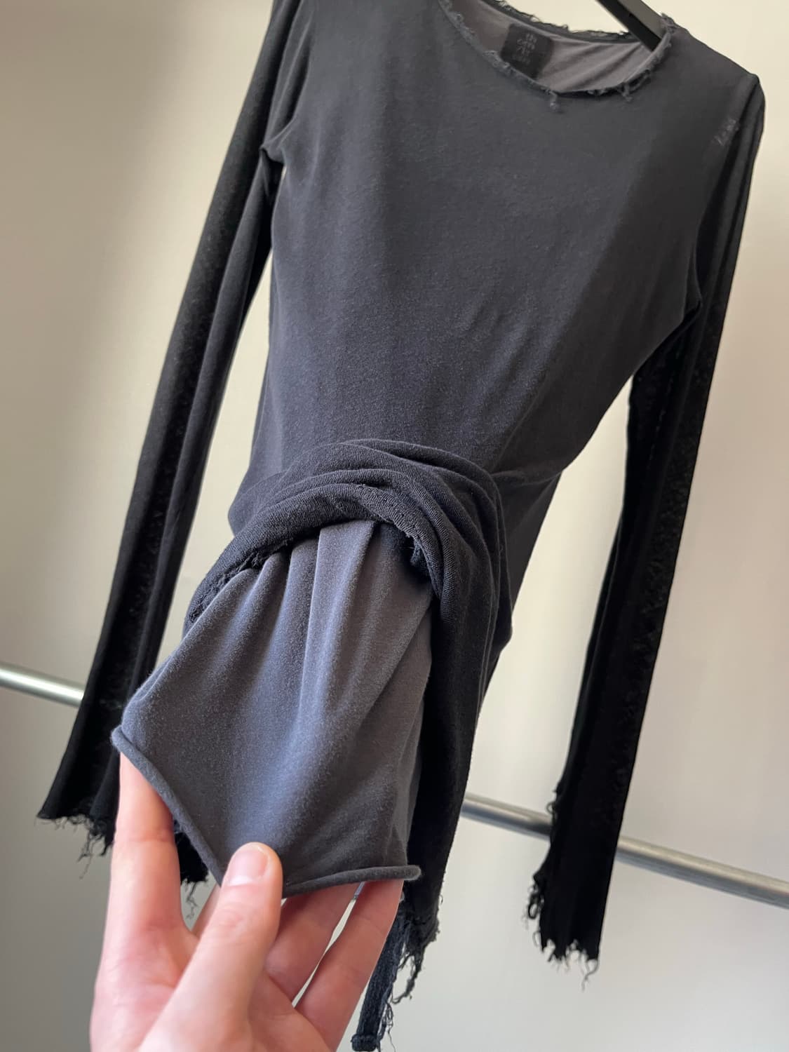 Thom/Krom Raw Edge Double Layer Cutsew 상품이미지6