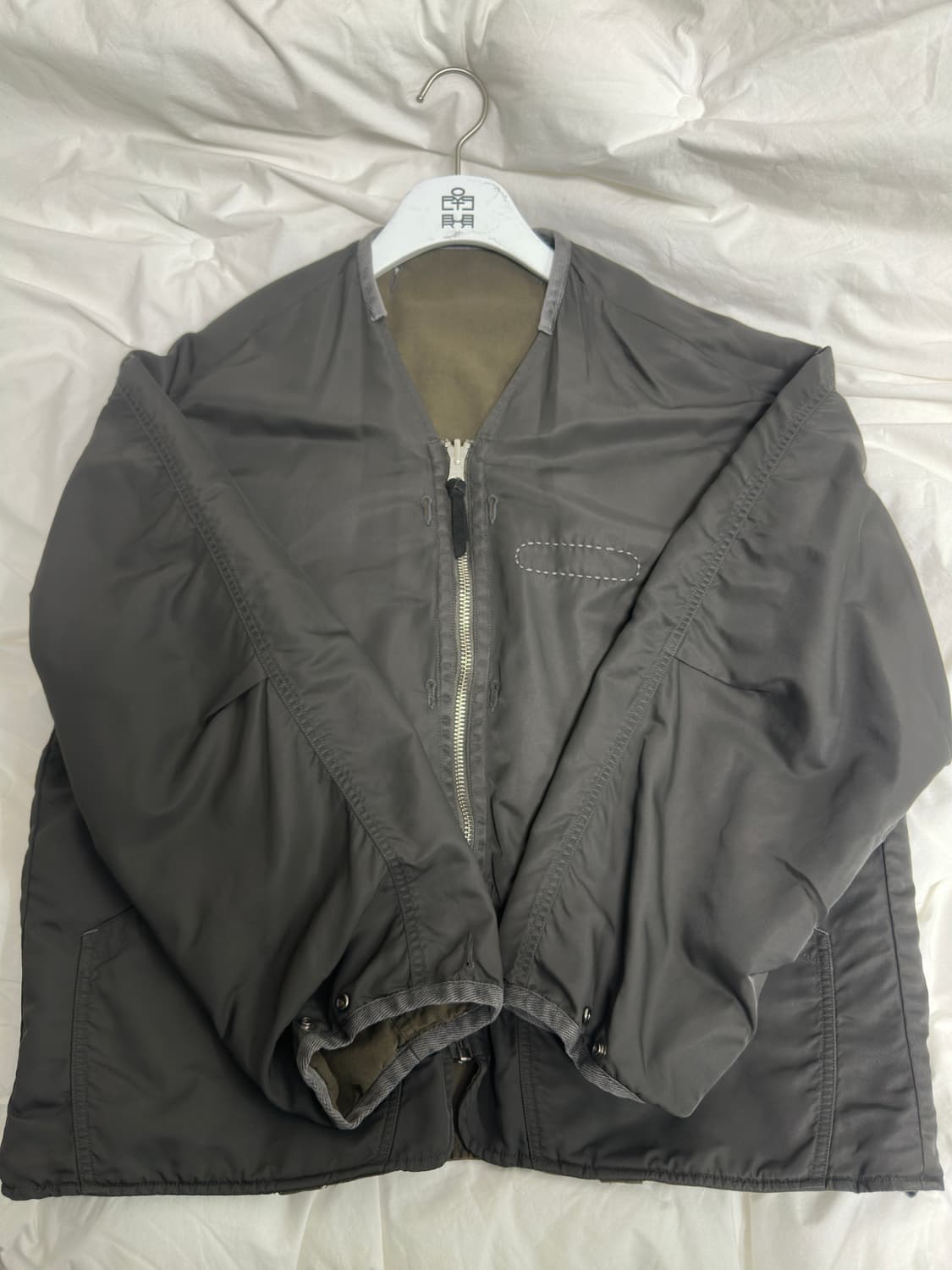 폴리테루 리버시블 라이너 자켓 올리브 그레이 + 올리브 상품이미지2