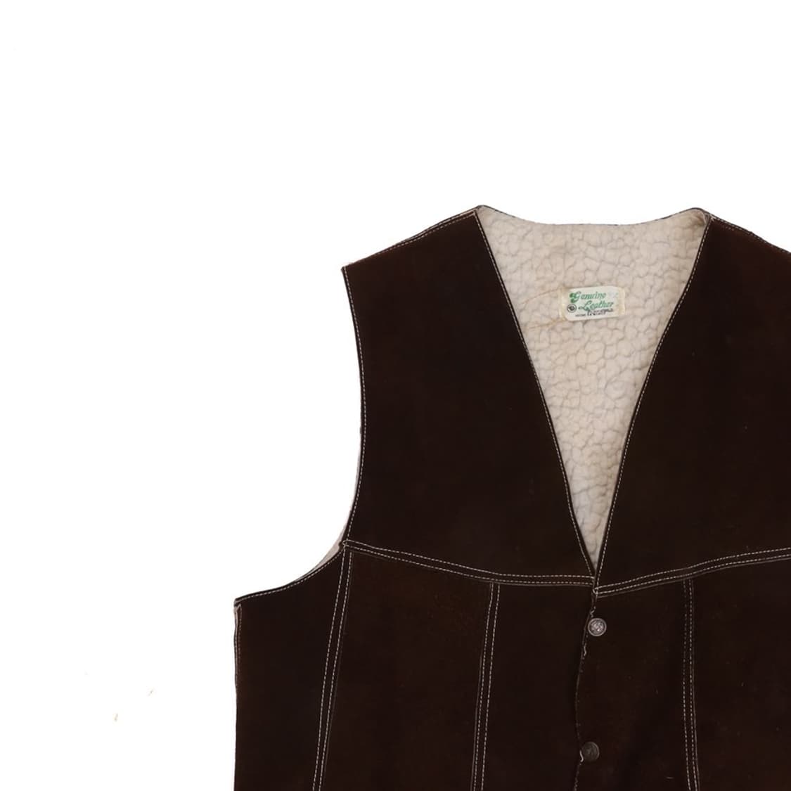 Vintage Leather vest 상품이미지2