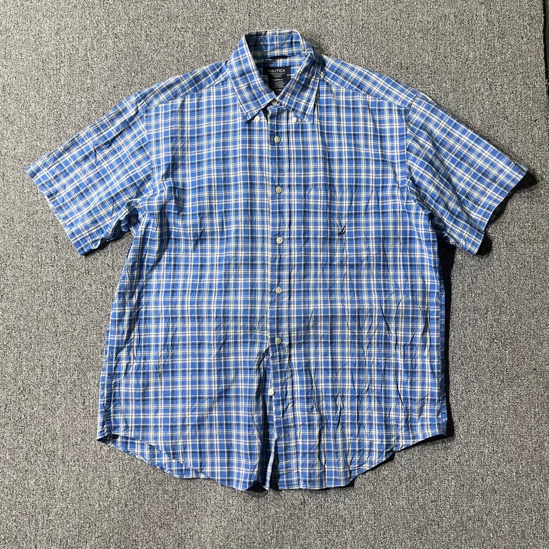 노티카 체크 셔츠 블루(old-7782/100) 상품이미지1