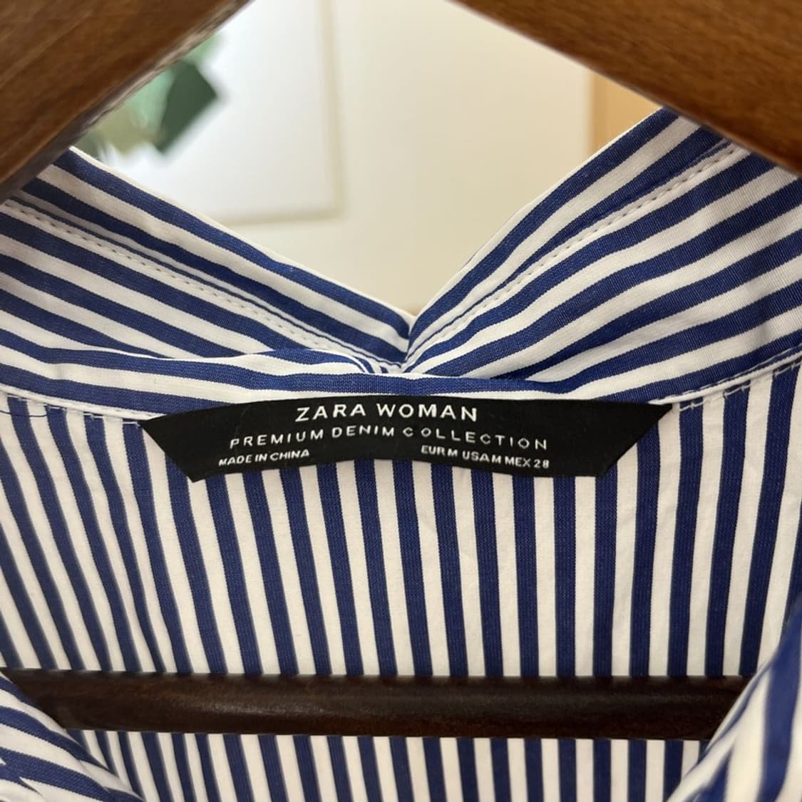 자라 빈티지 드레이프 프릴 드레스 블라우스 셔츠 M C10705 상품이미지5