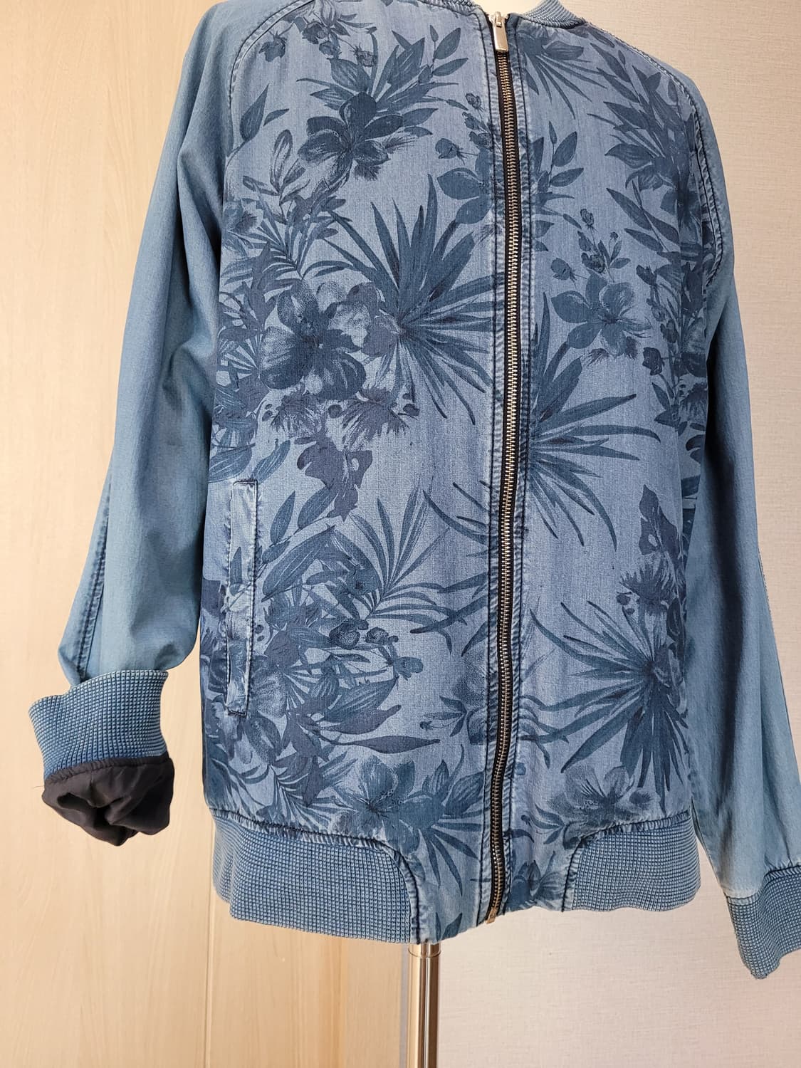 자라맨 ZARAMAN 데님 블루종 자켓 XL 블루 상품이미지3