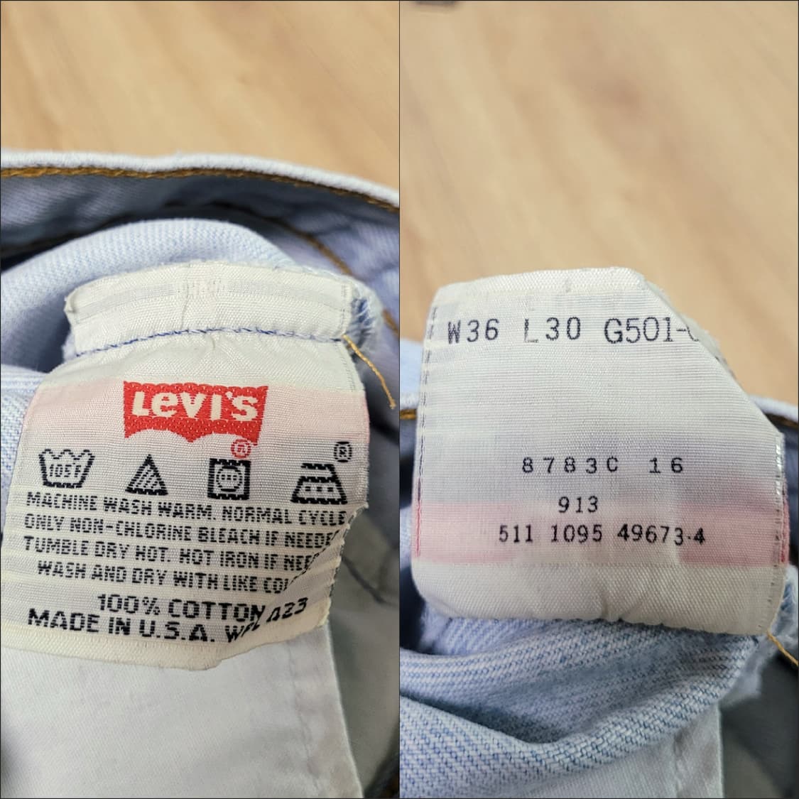 90s 리바이스 501 팬츠 (Made in Usa) 상품이미지7
