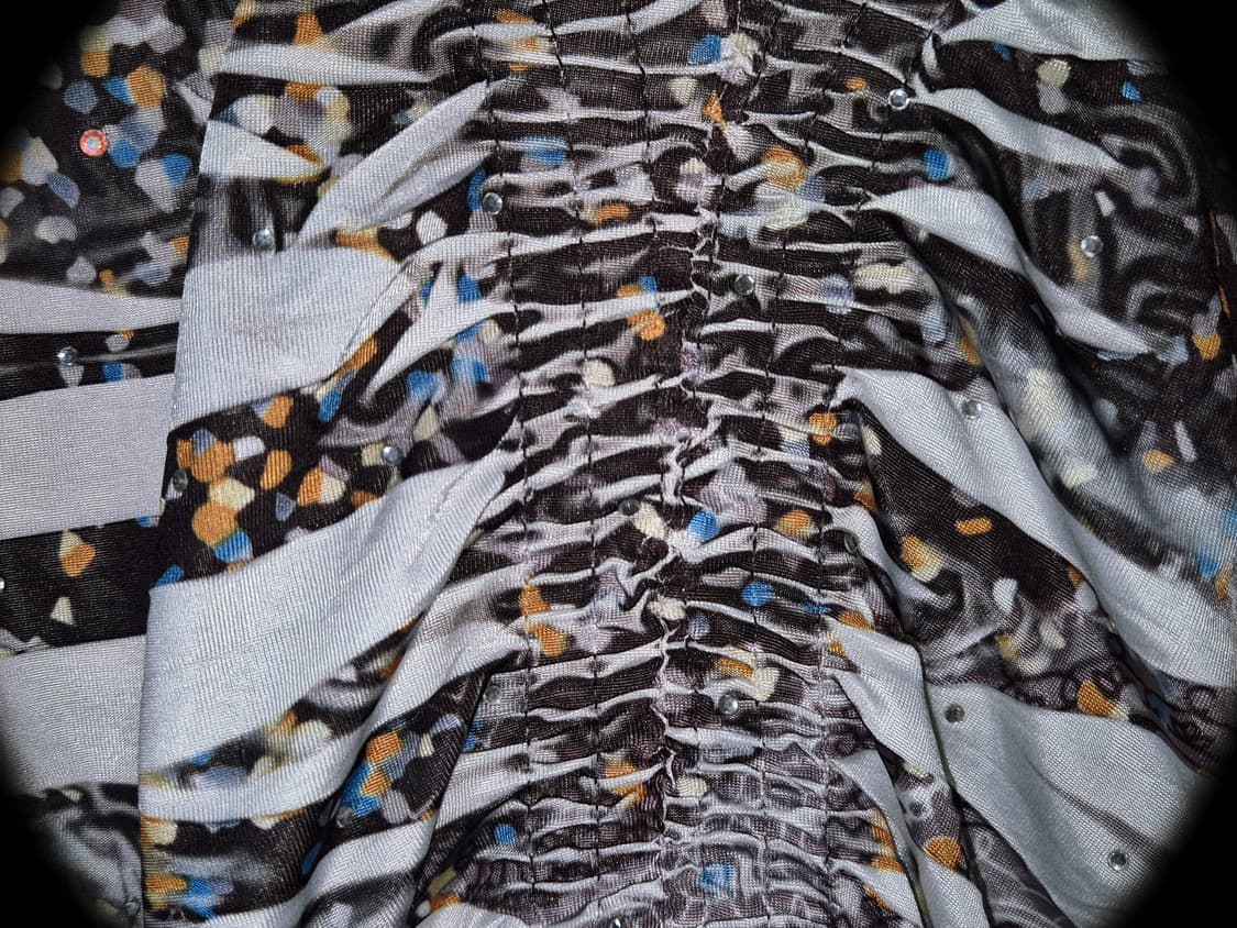 Vintage 03 zebra shirring top 상품이미지2
