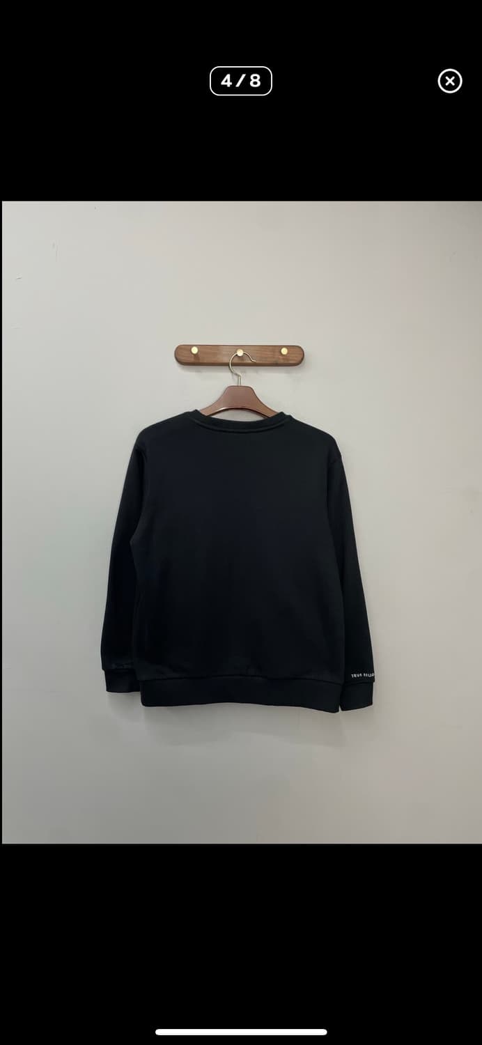 트루릴리젼 로고 블랙 맨투맨 A3395 상품이미지4