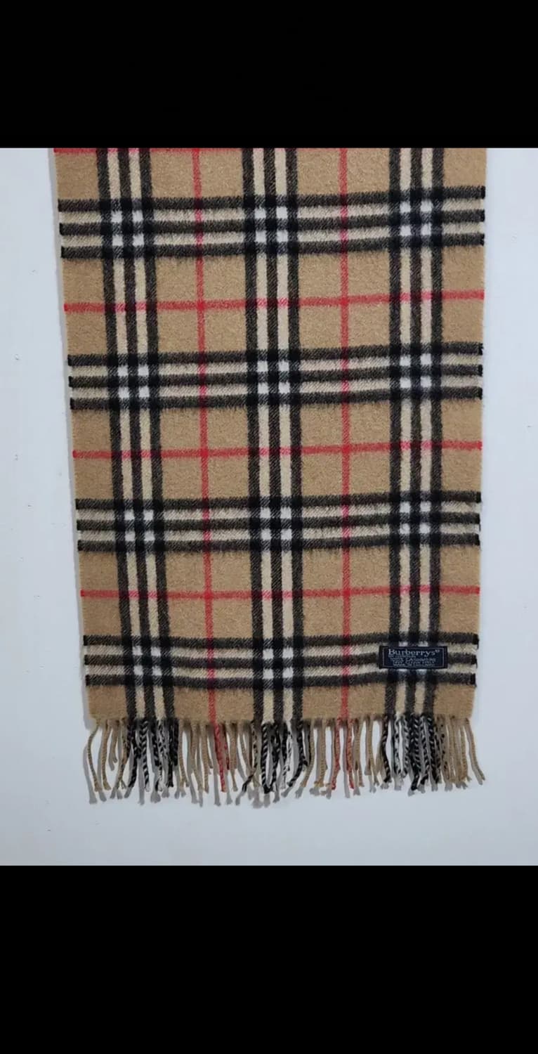 (정품) 버버리 캐시미어 목도리 노바체크 머플러 영국판  상품이미지3