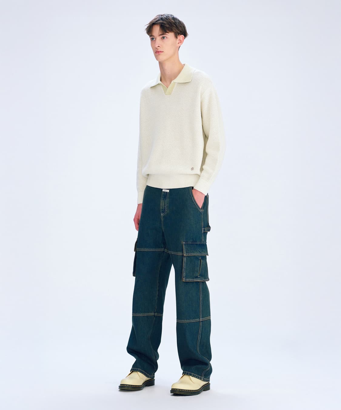 마리떼프랑소와저버 오픈 카라 니트/ 남성 니트/ 남자 니트  상품이미지2