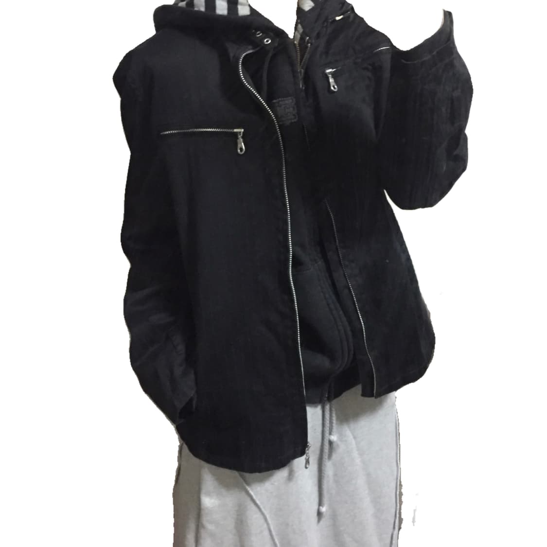 Black stripe zip up jacket 상품이미지3