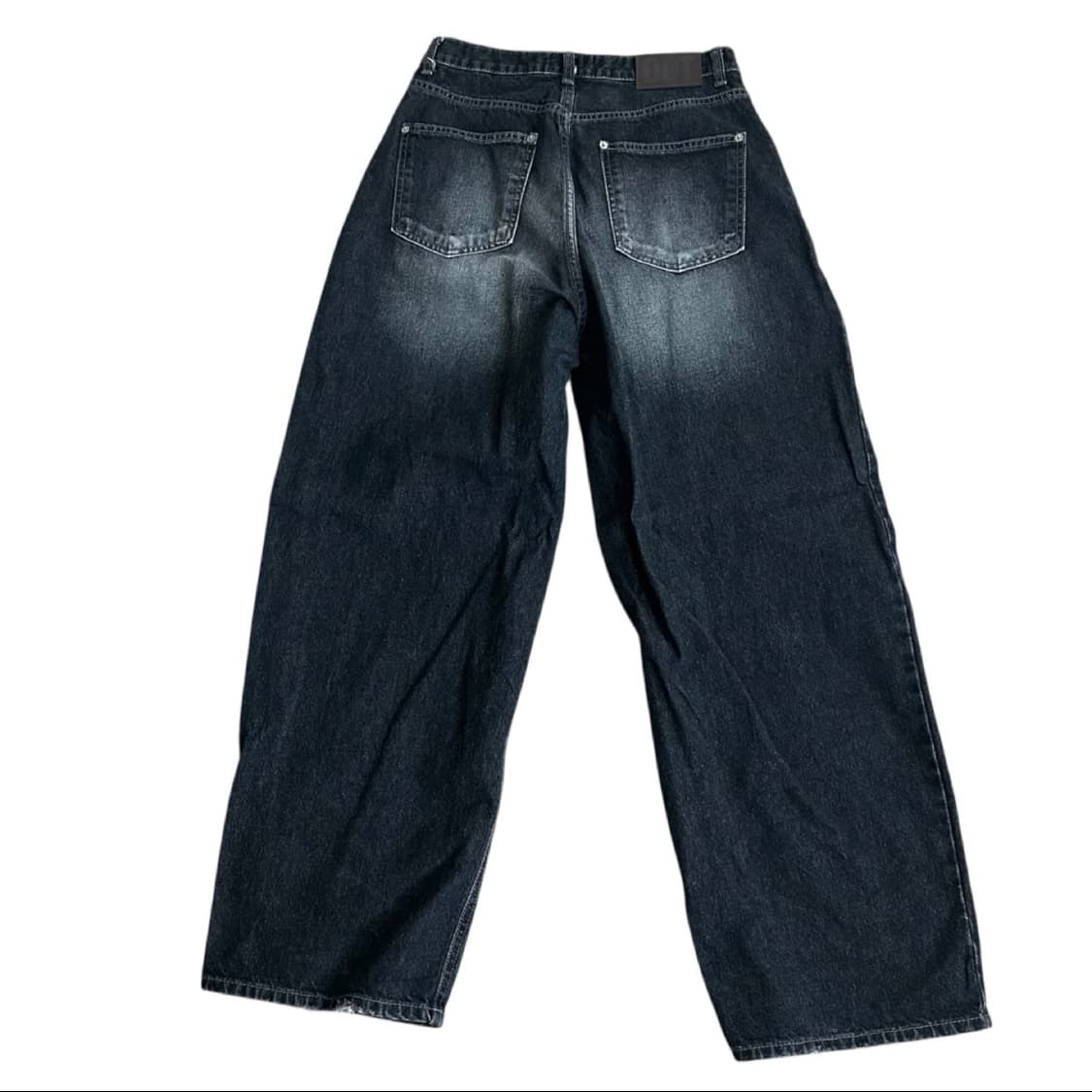 ootj 흑청 데님 와이드 팬츠 상품이미지5