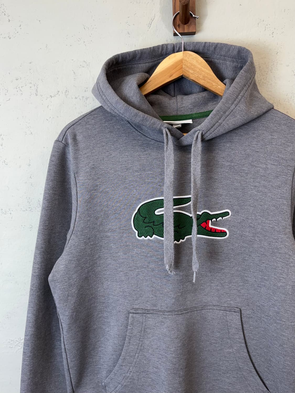 라코스테 빅크록 후드티 그레이 상품이미지4