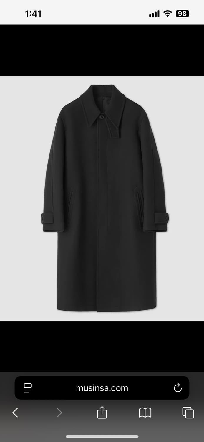 쿠어 mtr 코트 블랙 L 상품이미지1