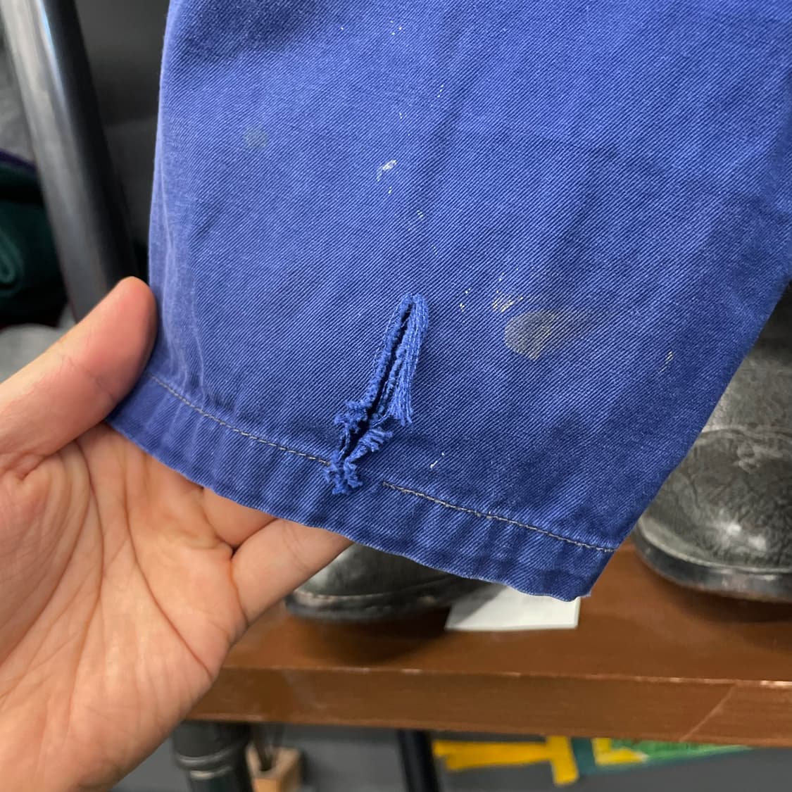 70s 페인팅 포켓 패치 프렌치 워크 자켓 빈티지 초어 자켓 상품이미지5