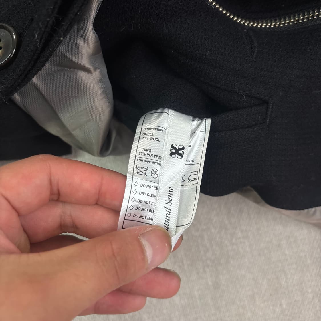 100 세터 모직 블루종 자켓 상품이미지5