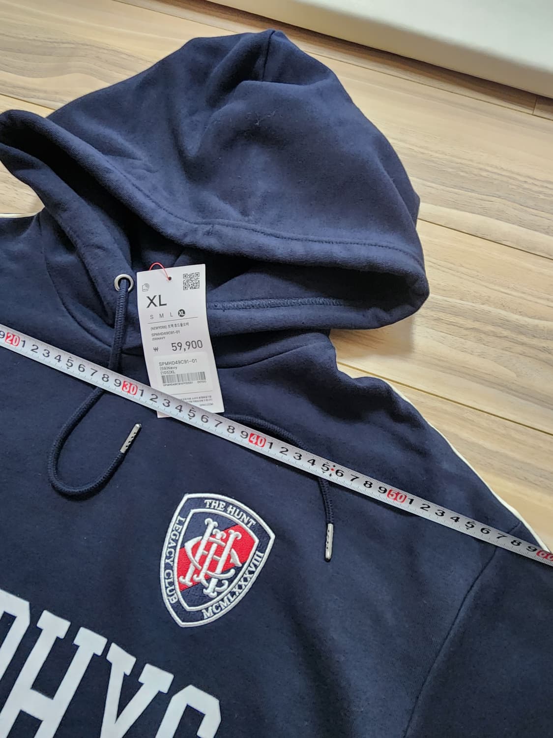 스파오트랙후드티셔츠네이비xl 상품이미지5