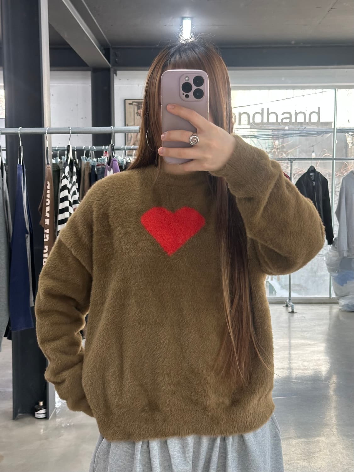 리바이스 하트 모헤어 니트 상품이미지4