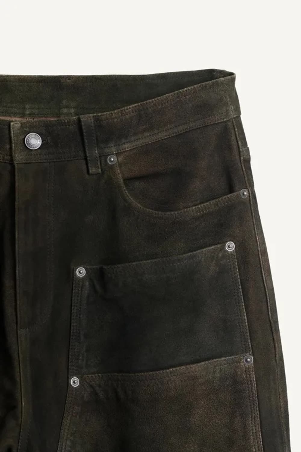 자라 SRPLS SD PNT 13 레더 팬츠 가죽 바지 42(KR 32) 상품이미지9