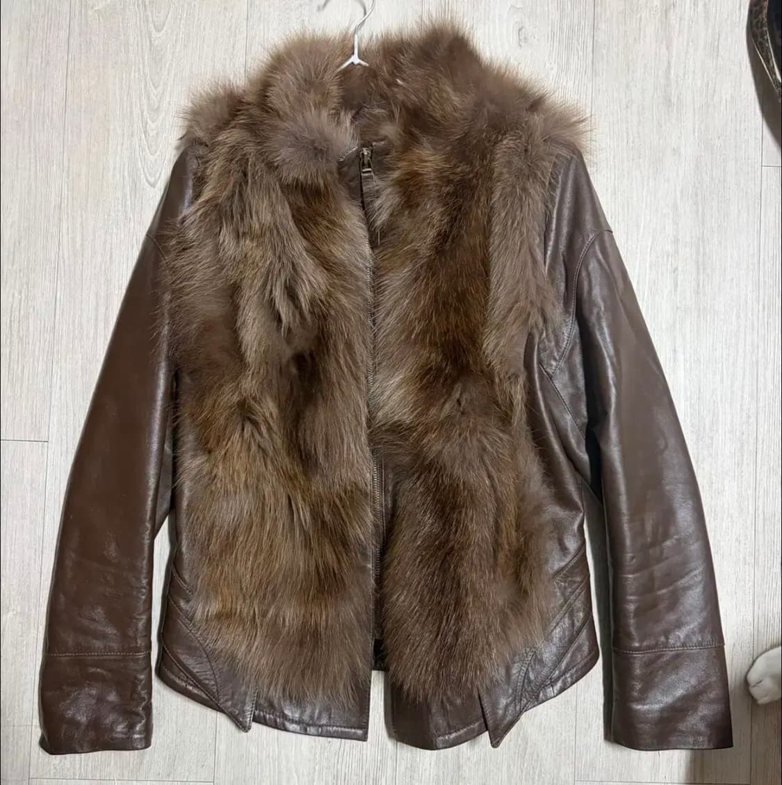 가격오늘만)케토 퍼 가죽자켓 퍼자켓 리얼레더 리얼퍼 갸루 펑크 와투케 상품이미지1