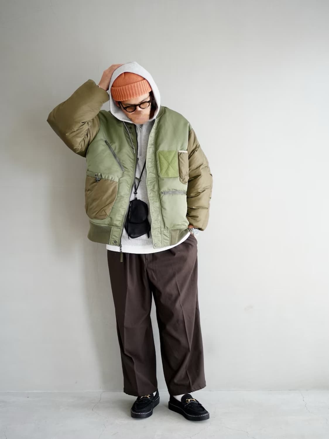 다이와피어39 테크 리버서블 MA-1 세이지 그린 L 상품이미지8