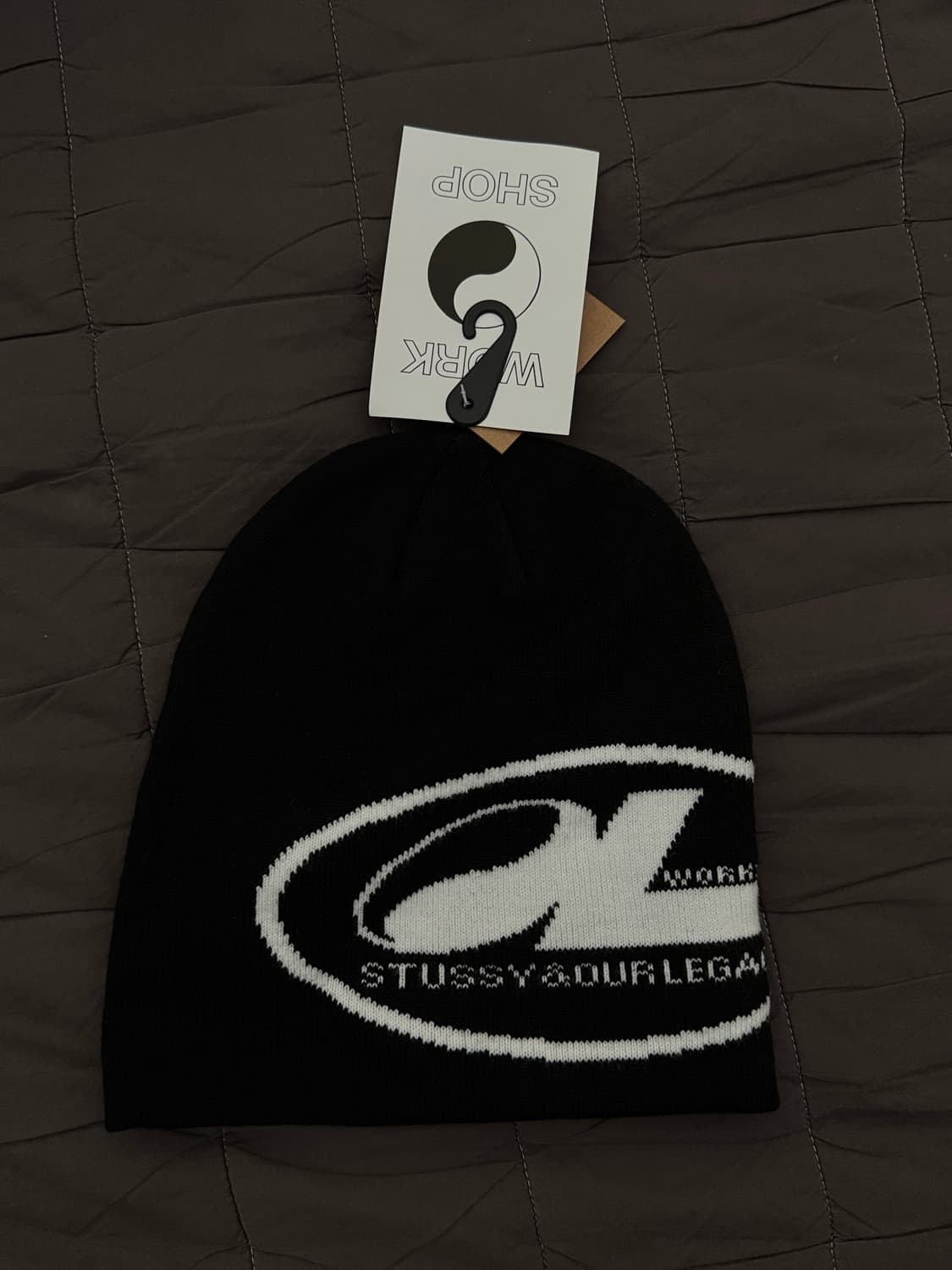 스투시x아워레가시워크샵 비니_오발 스컬캡_블랙 상품이미지2