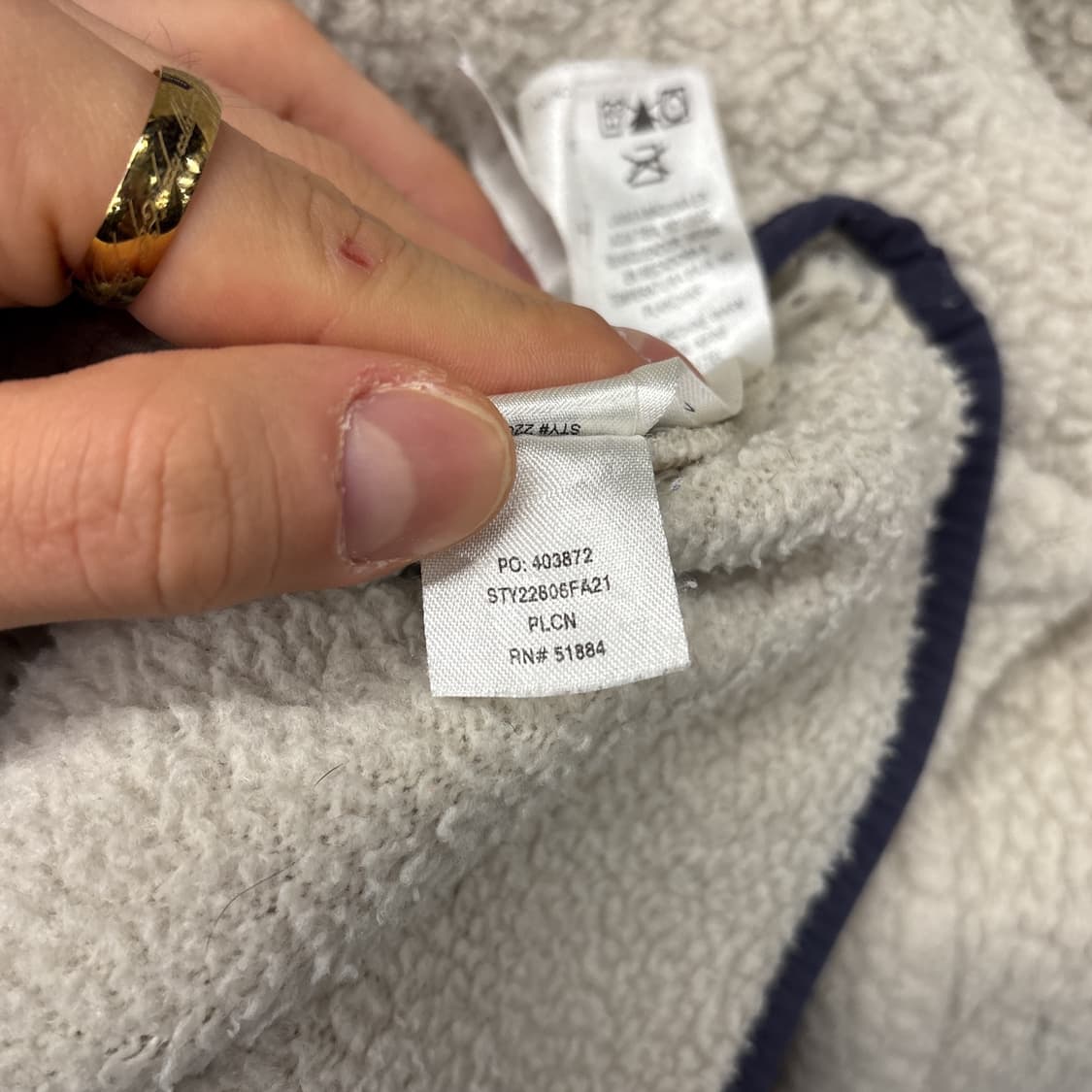 파타고니아 레트로파일 플리스 후드 집업자켓 아이보리 N882 상품이미지10