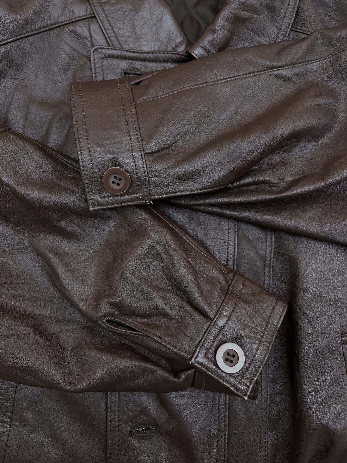 빈티지 90s 레더 커버 봄버 자켓 상품이미지6