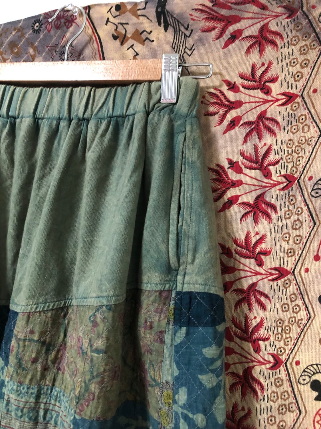 mori girl patchwork skirt 상품이미지2