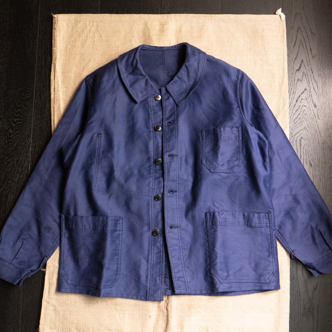 40s French Blue moleskin work jacket  상품이미지4
