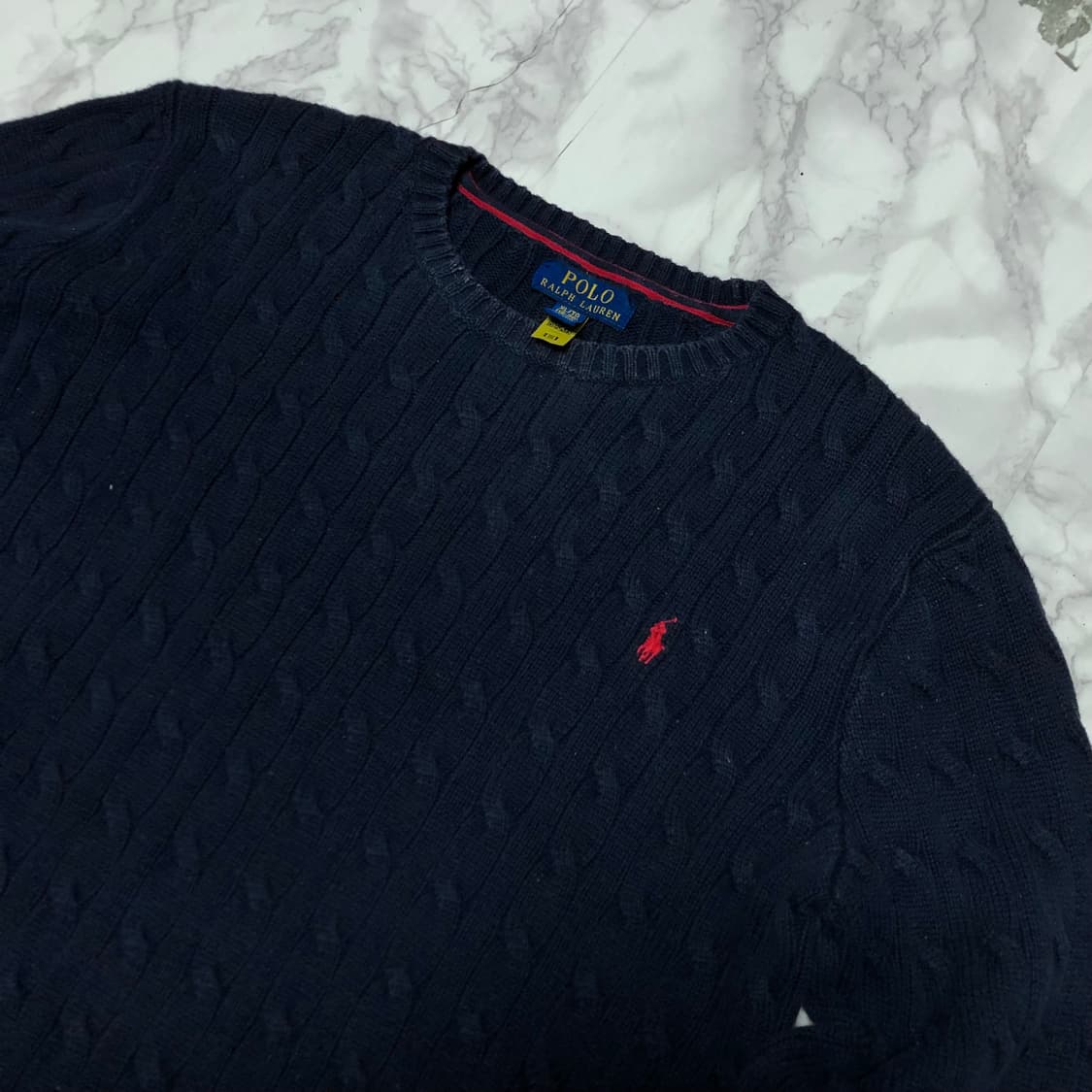 폴로 랄프로렌 꽈배기 니트 딥네이비 상품이미지2