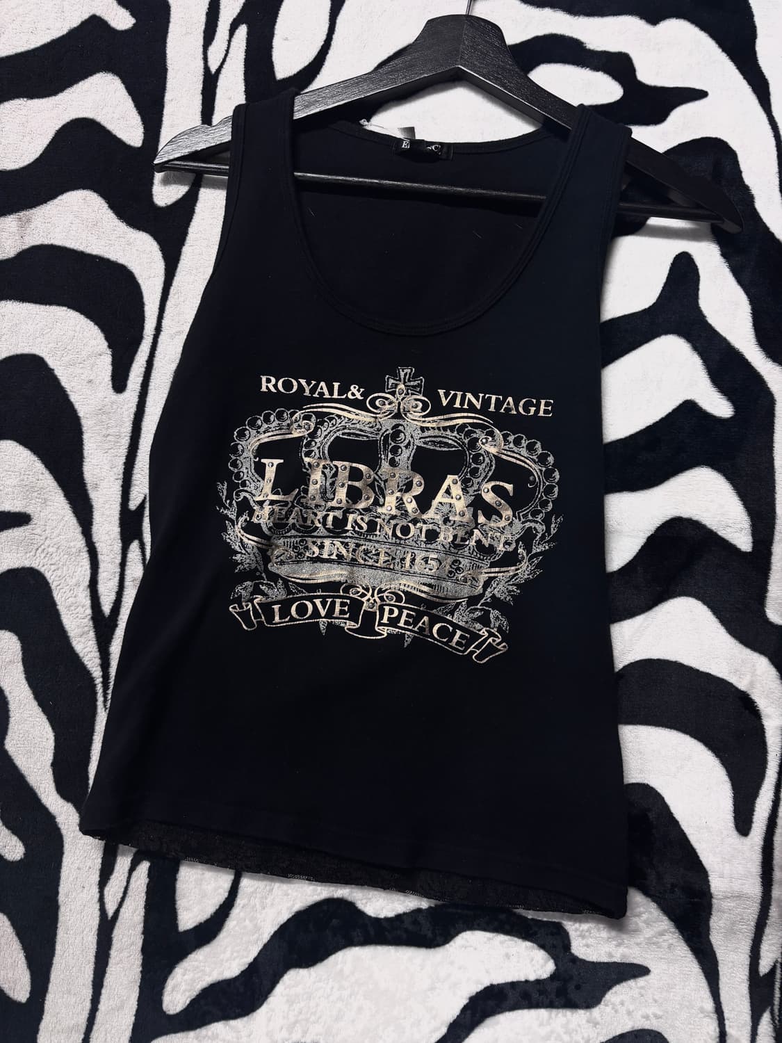 펑크 프린트 민소매 티셔츠 상품이미지4