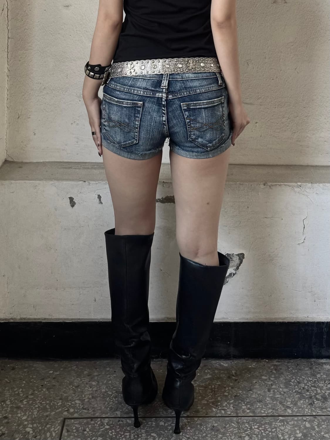Denim micro shorts 상품이미지2