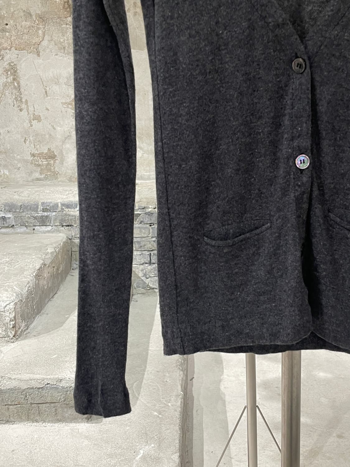 이자벨 마랑 에뚜왈 차콜 슬림 니트 가디건 상품이미지4