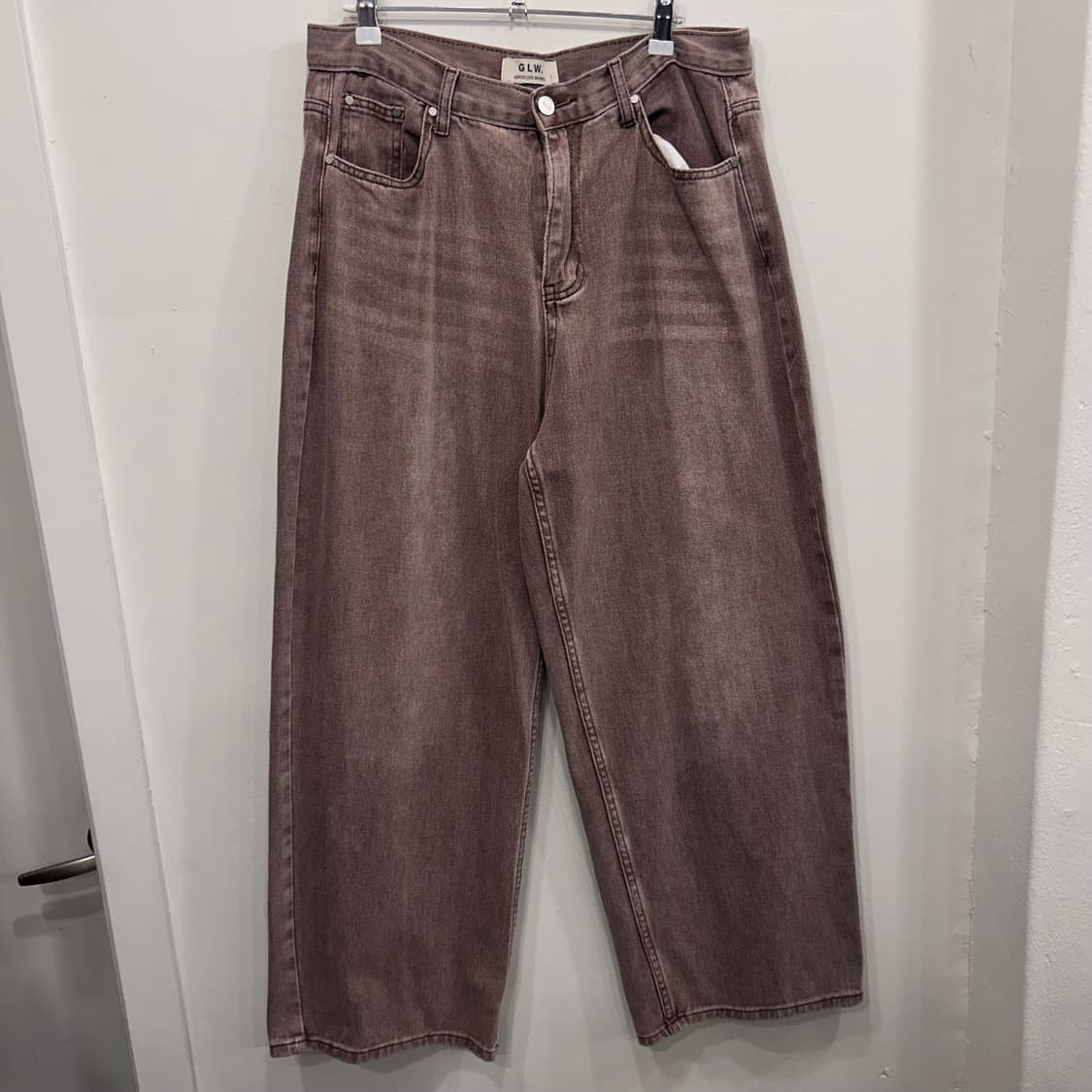 굿라이프웍스 브러쉬 워시드 와이드 팬츠 상품이미지1