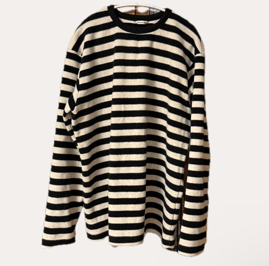 오버듀플레어 스트라이프 플러피티셔츠 stripe fluffy tshirt 상품이미지3