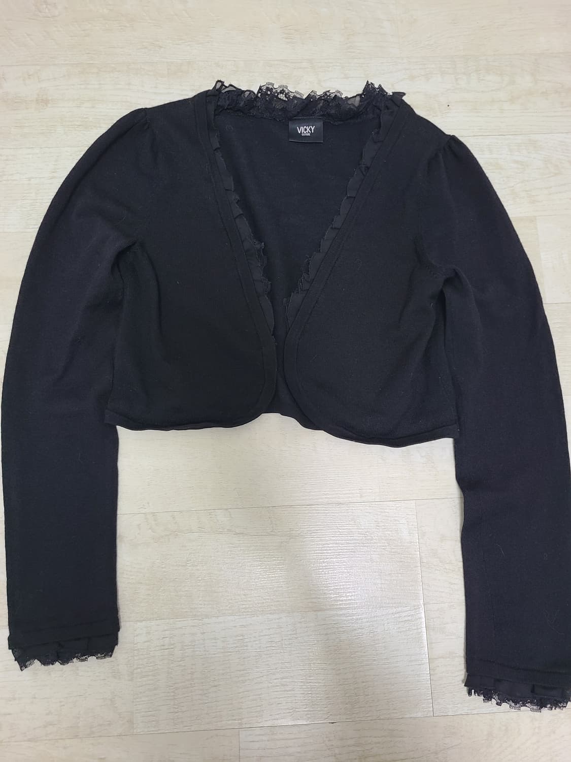 검정 레이스 볼레로 가디건 새상품 상품이미지1