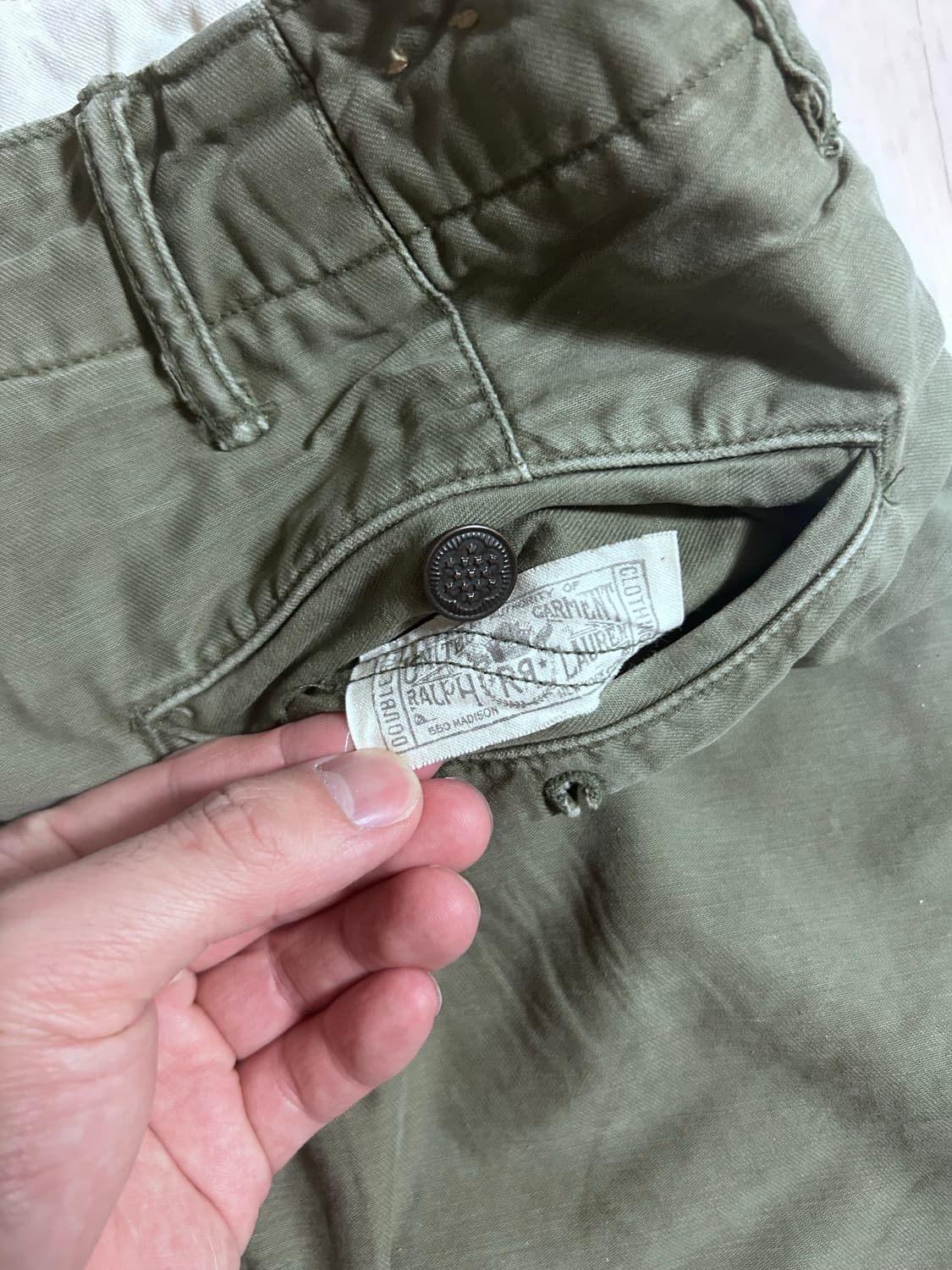 RRL 스트레이트 핏 필드 팬츠 30x30 올리브 상품이미지4