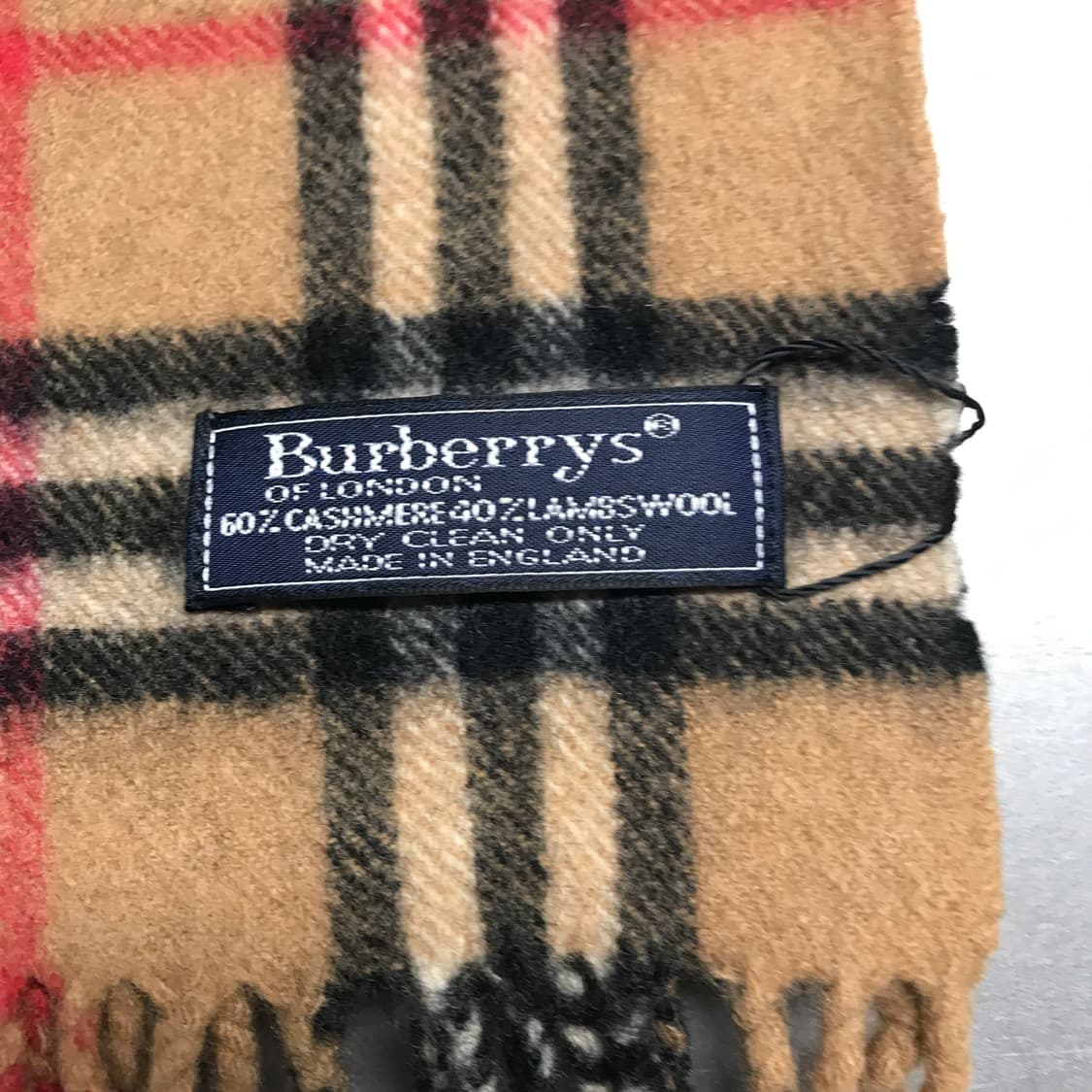 버버리 정품 캐시미어/램스울 머플러 베이지 상품이미지4