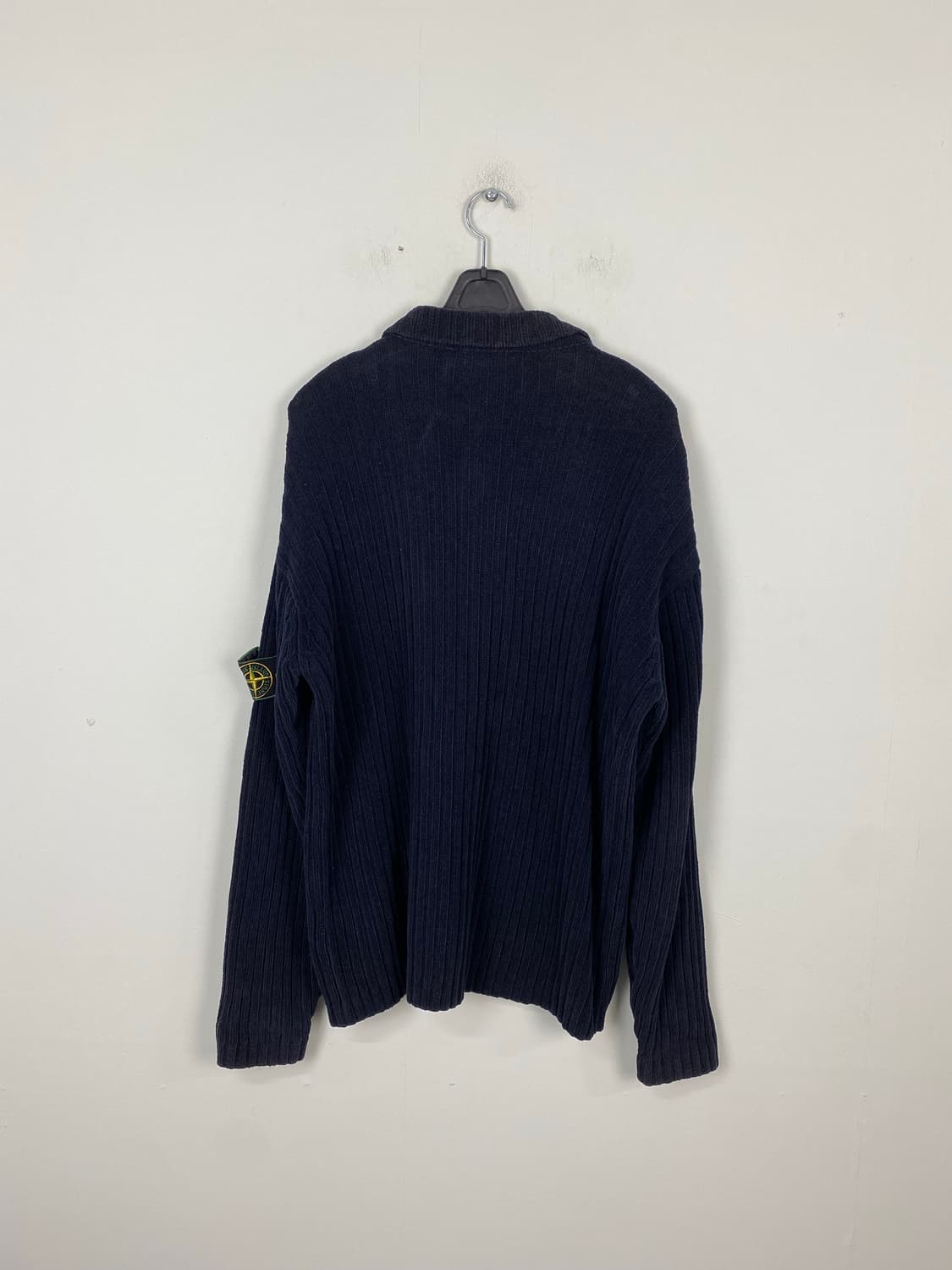 스톤아일랜드 네이비 골지 카라 니트 스웨터 M 상품이미지2