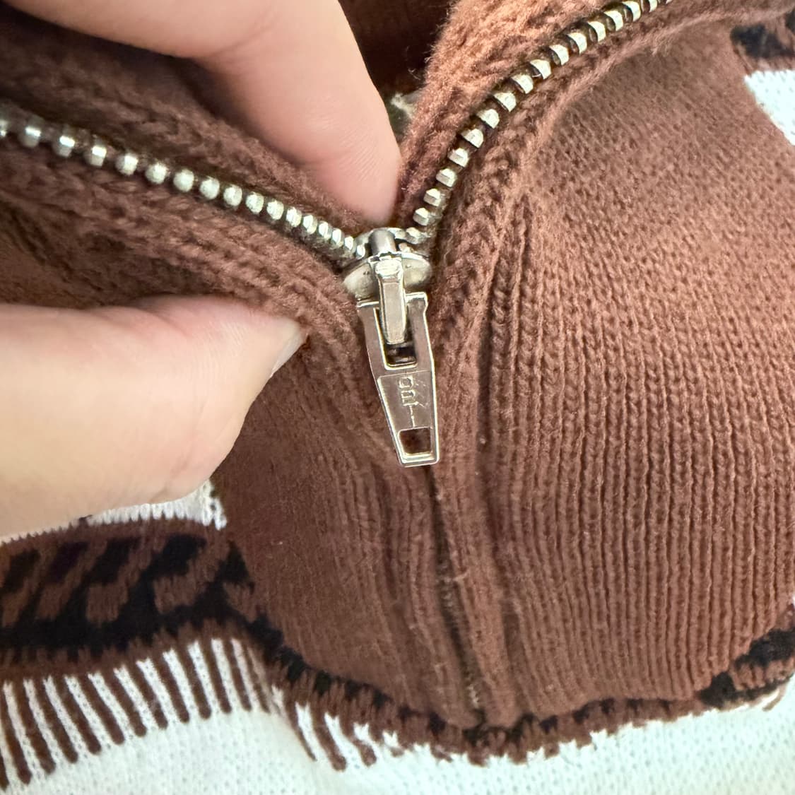 90s Madison Street 빈티지 하프집업 니트 L 상품이미지5