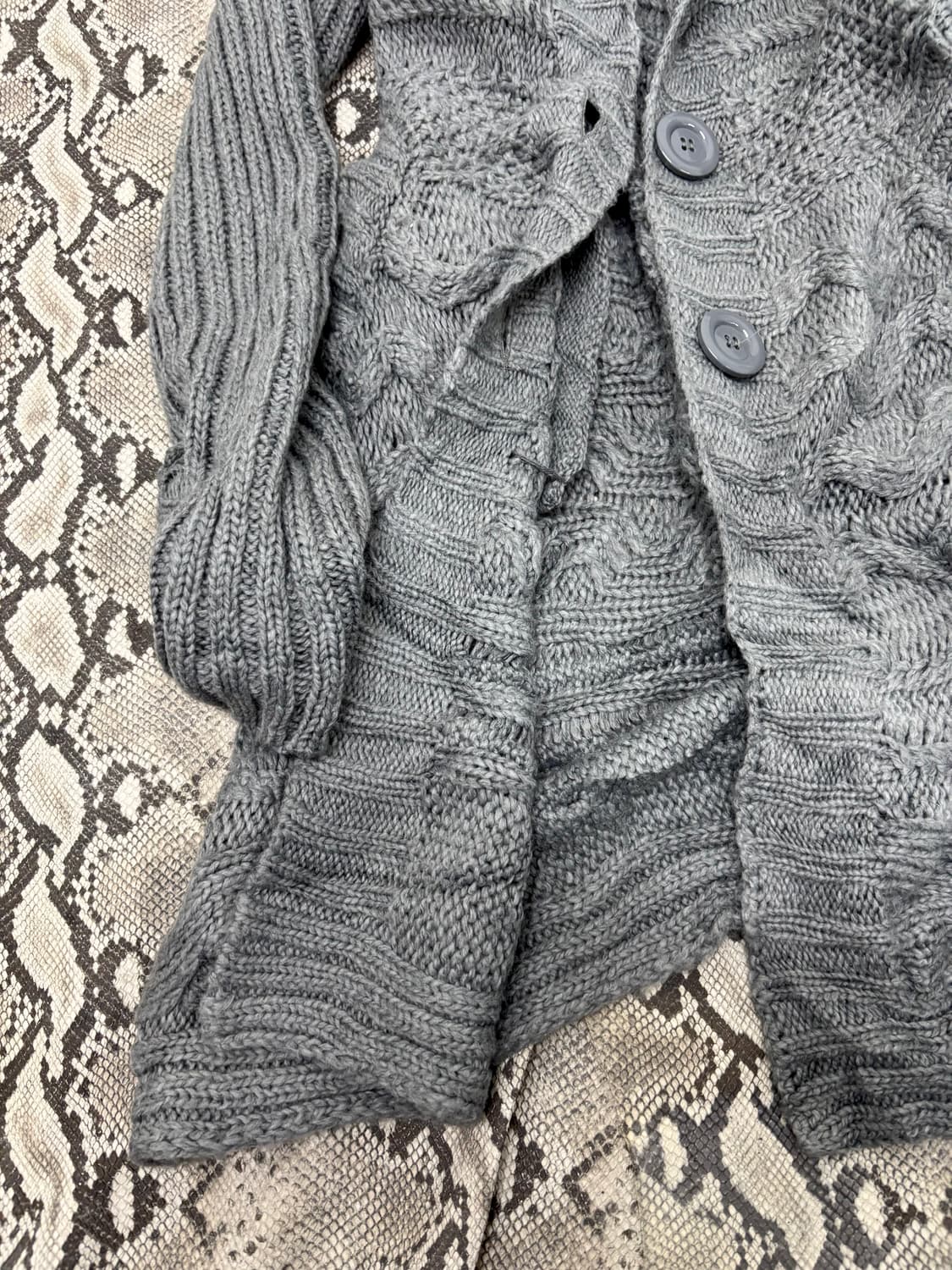 “Vintage” Y2K Mood Long Knit Cardigan 상품이미지2
