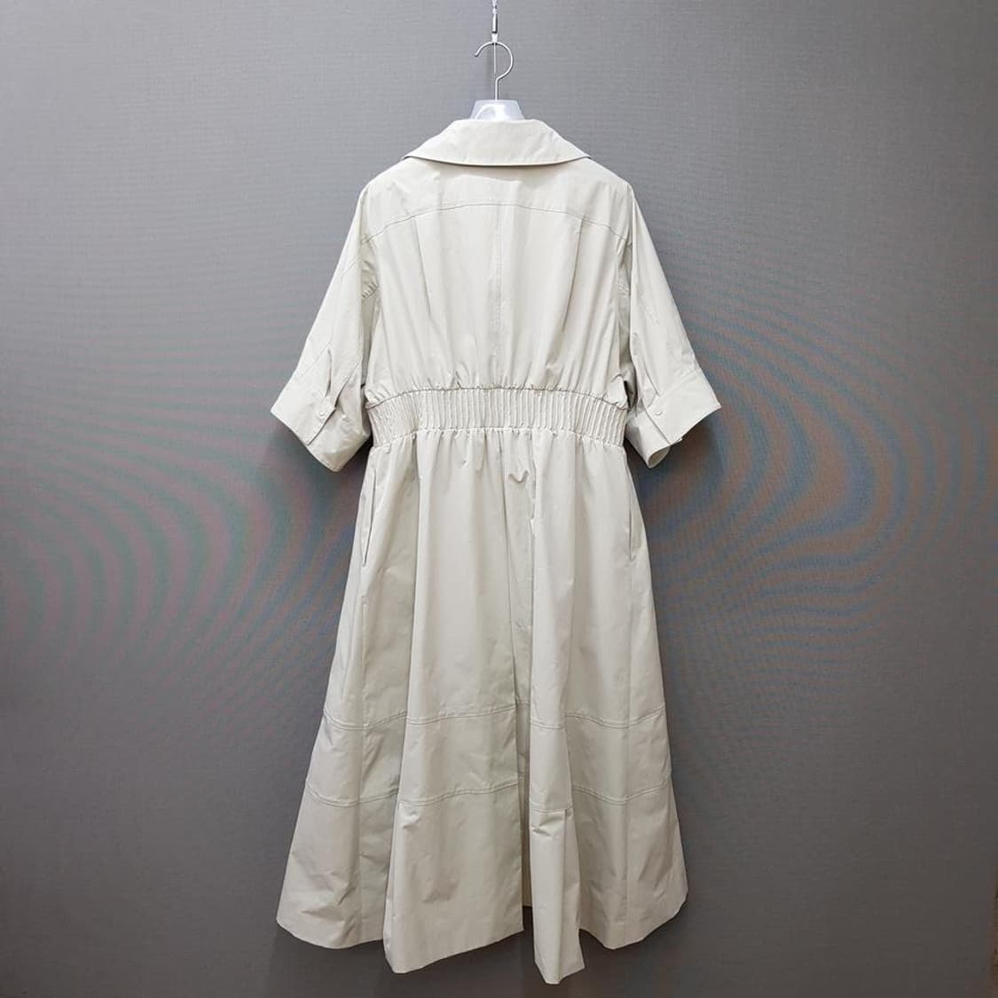 한섬 타임 2020 허리셔링 A라인 플레어 원피스 88-98-165사이즈 상품이미지5