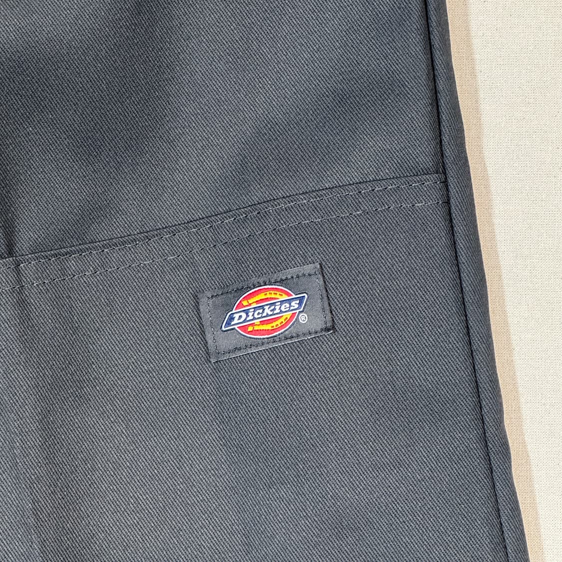 36inch) 디키즈 더블니 루즈핏 차콜 그레이 면바지 치노팬츠 상품이미지3