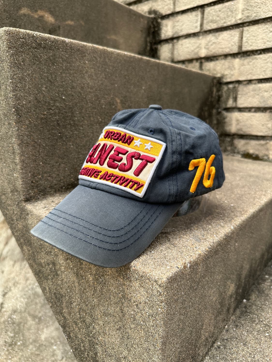 Vintage washing embossed cap 상품이미지2