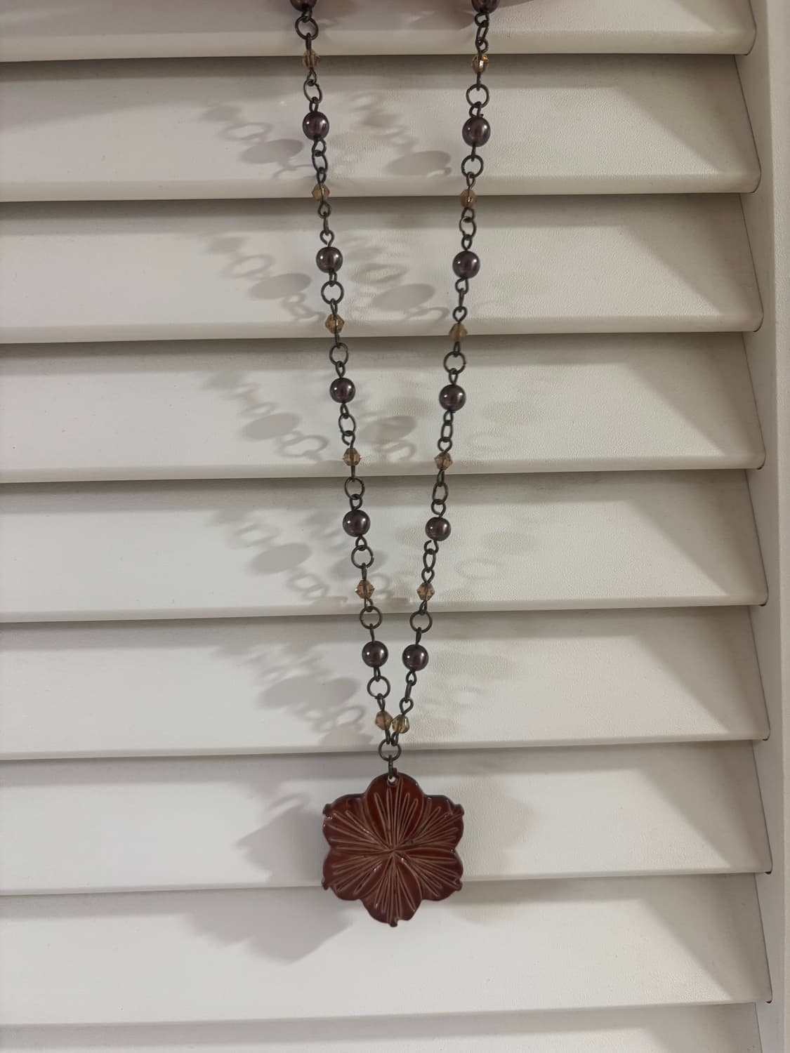 빈티지 꽃 팬던트 목걸이 상품이미지1