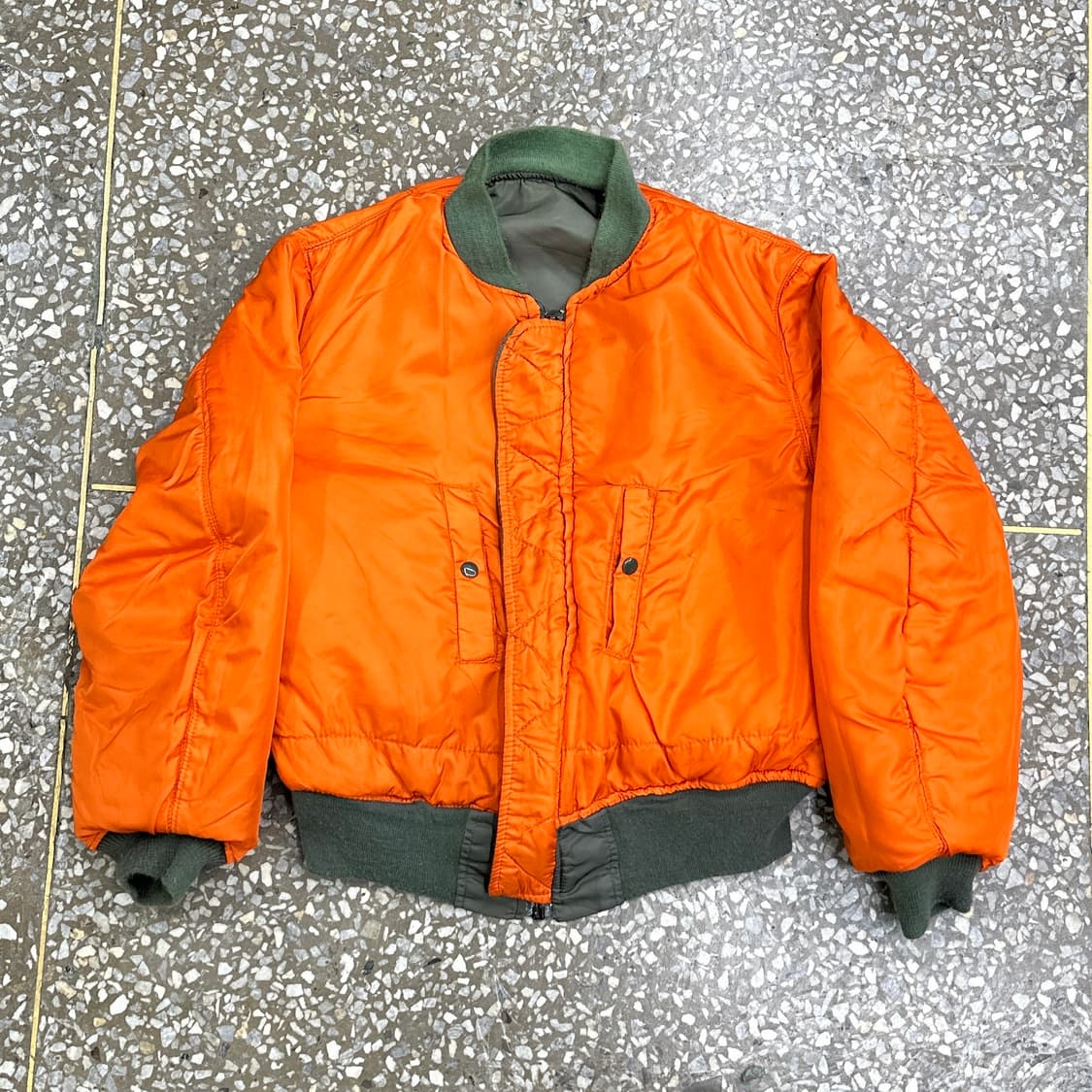 90s USA 알파 MIL-J-82790J MA-1 자켓 L 상품이미지3