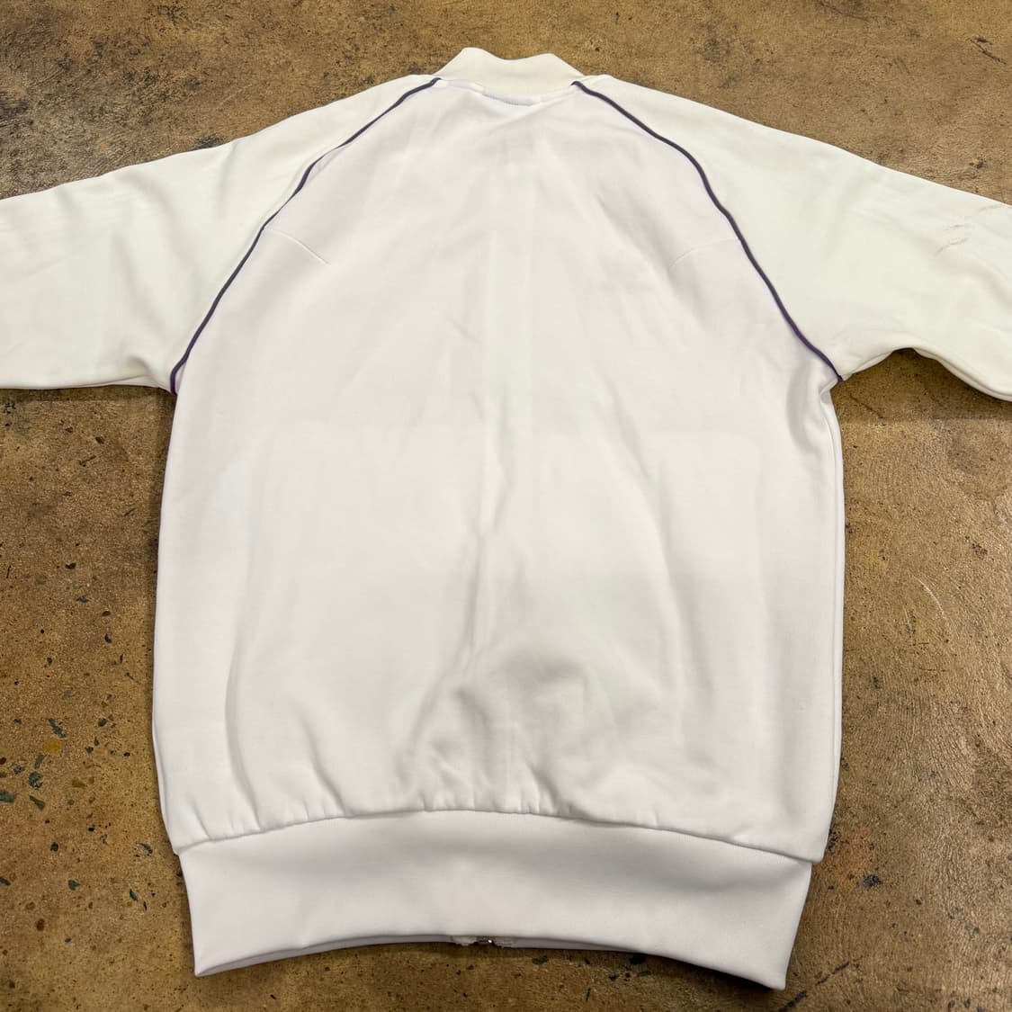 아디다스 화이트 블랙 흰검 퍼플 디테일 레알 마드리드 져지 트랙탑  상품이미지4