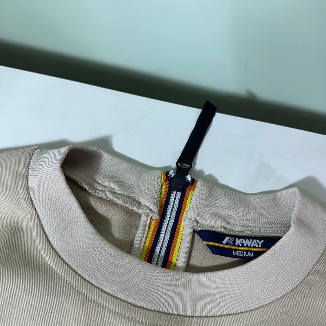 M 까웨 KWAY 베이지 캔버스코튼 맨투맨 상품이미지5