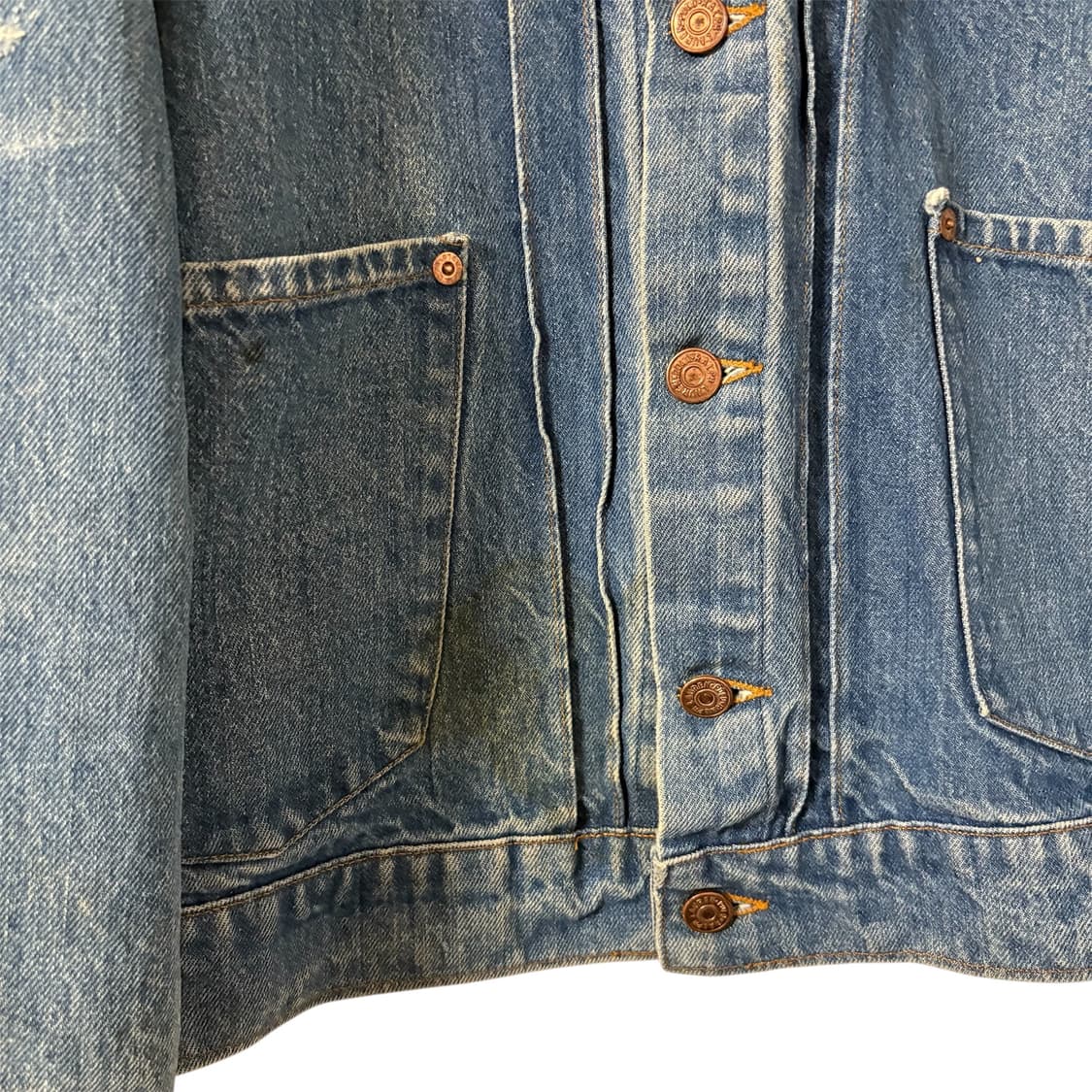 80s 폴로 웨스턴 2세대 데님 트러커 자켓 M 덩가리 상품이미지4