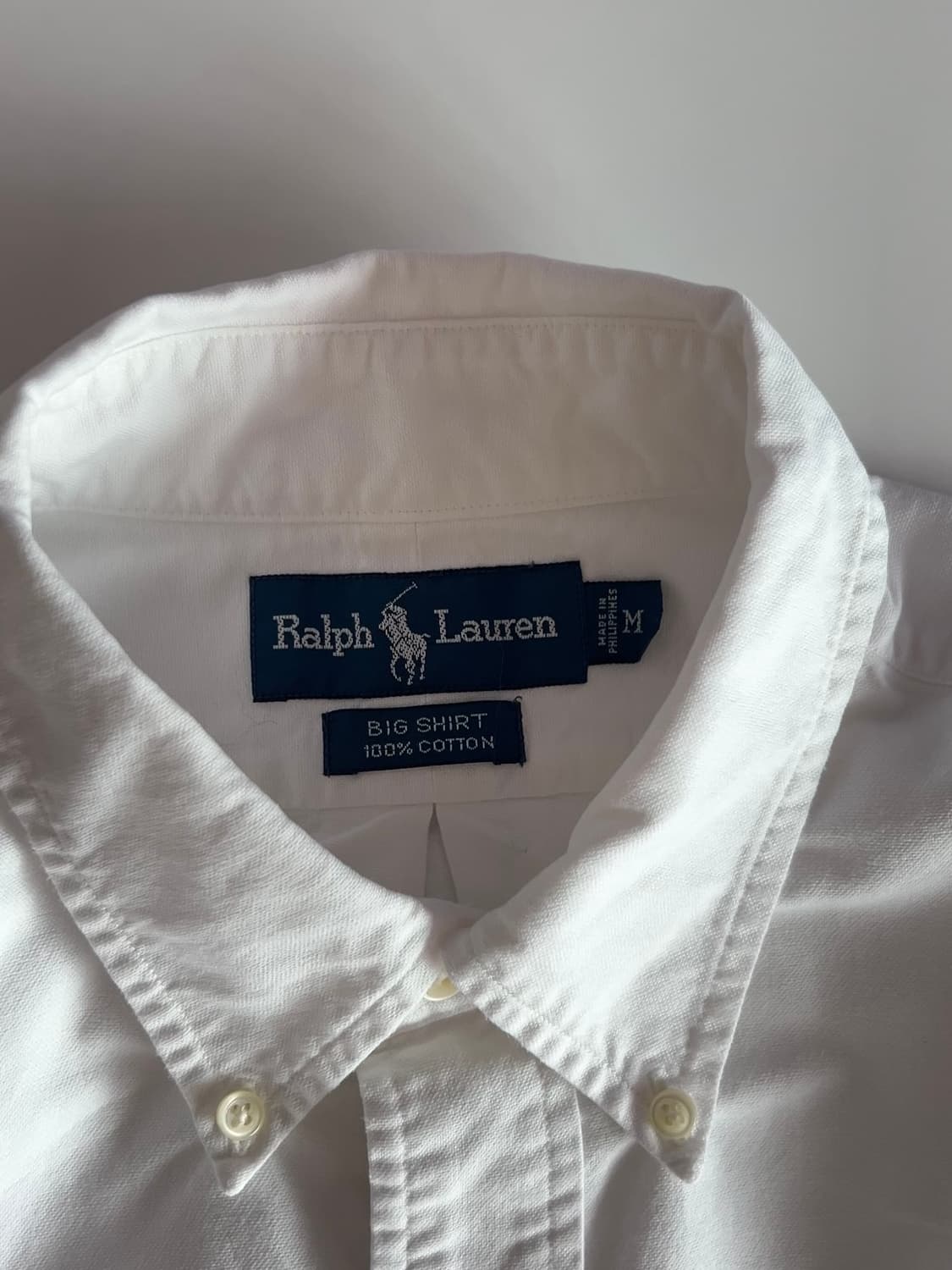 폴로 랄프로렌 화이트 빅셔츠 M 상품이미지3