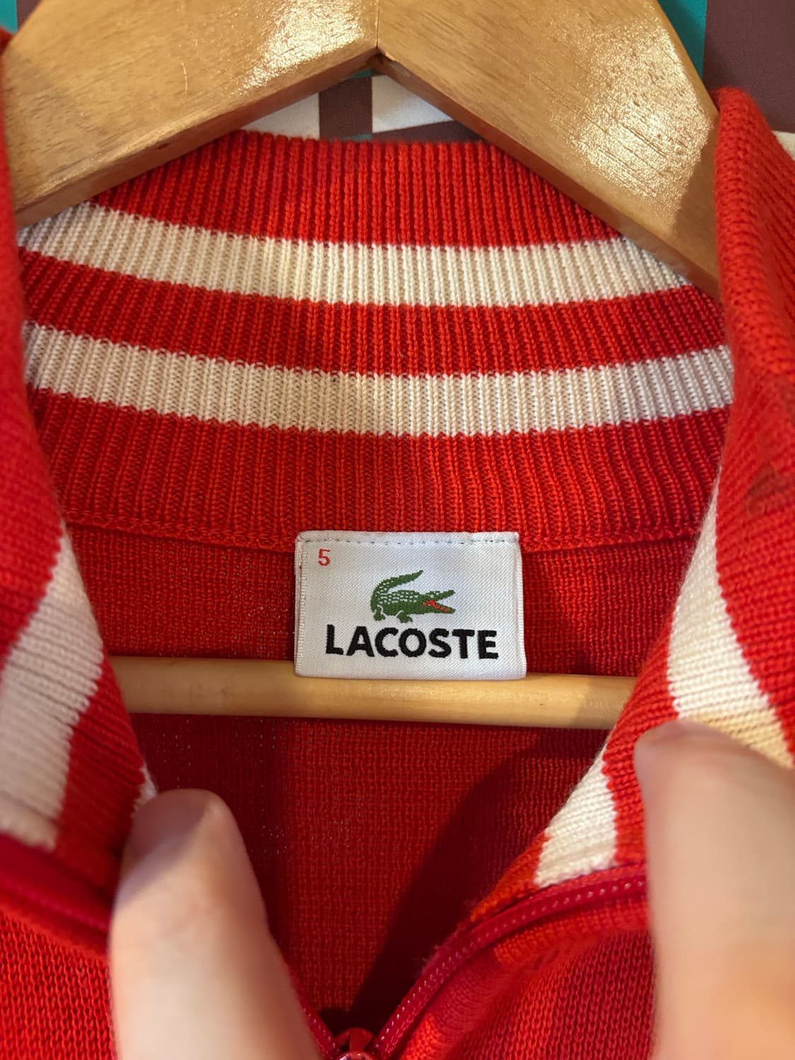 라코스테 니트 집업 상품이미지3