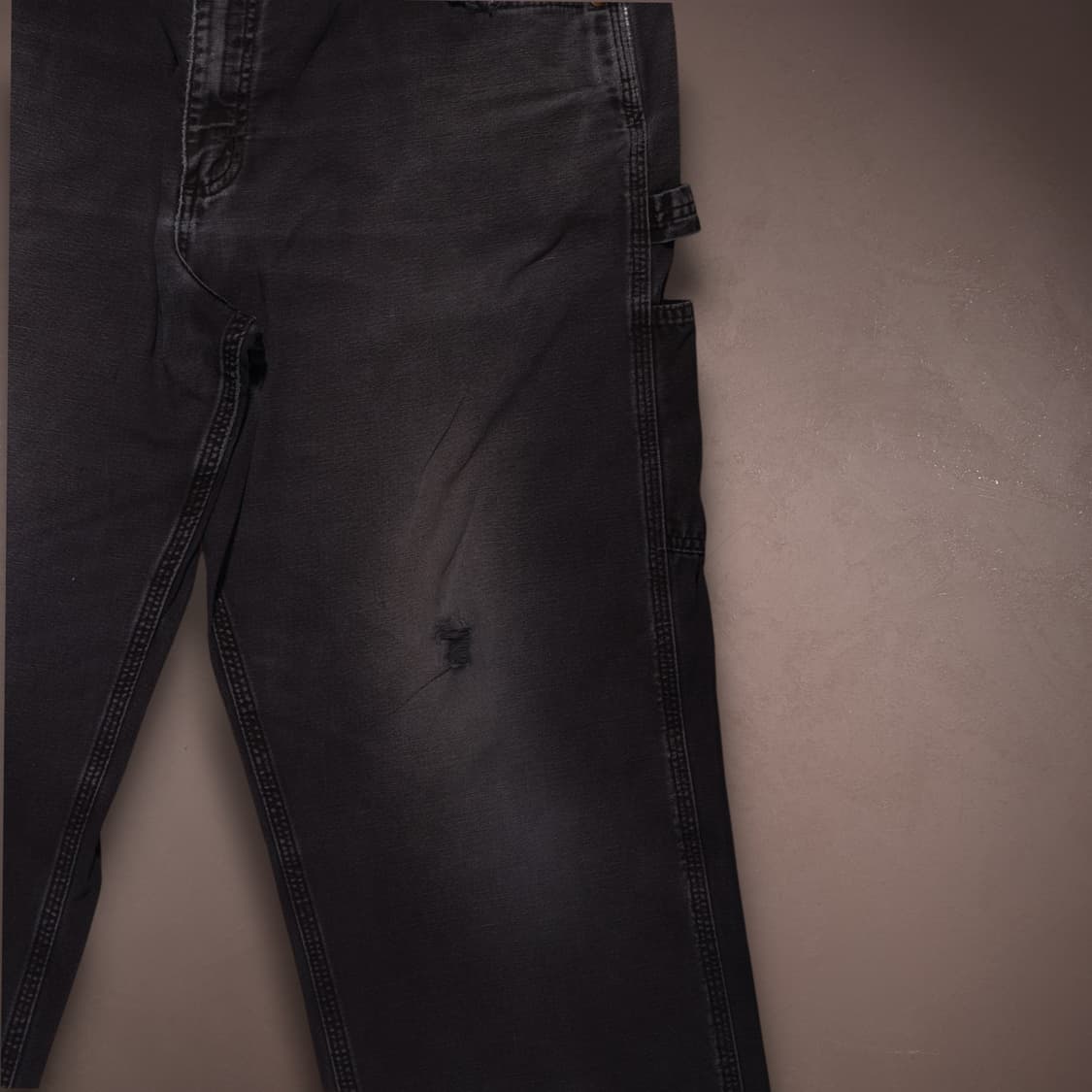 칼하트 카펜터 데님 팬츠 흑청 상품이미지6